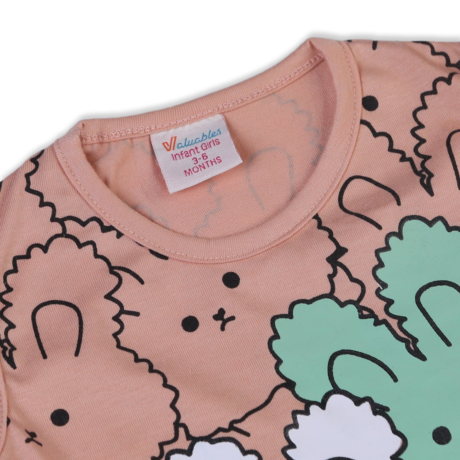 Valuable Newborn Girls Sando Suit - Peach, Newborn Girls Sets & Suits, Chase Value, Chase Value