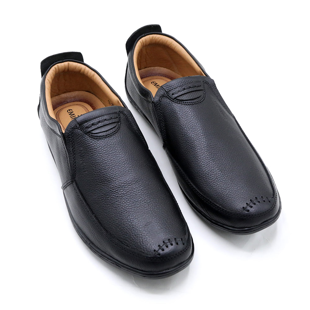 Eminent Leather Casual Shoes 25003 - Black, Men's Casual Shoes, Eminent, Chase Value