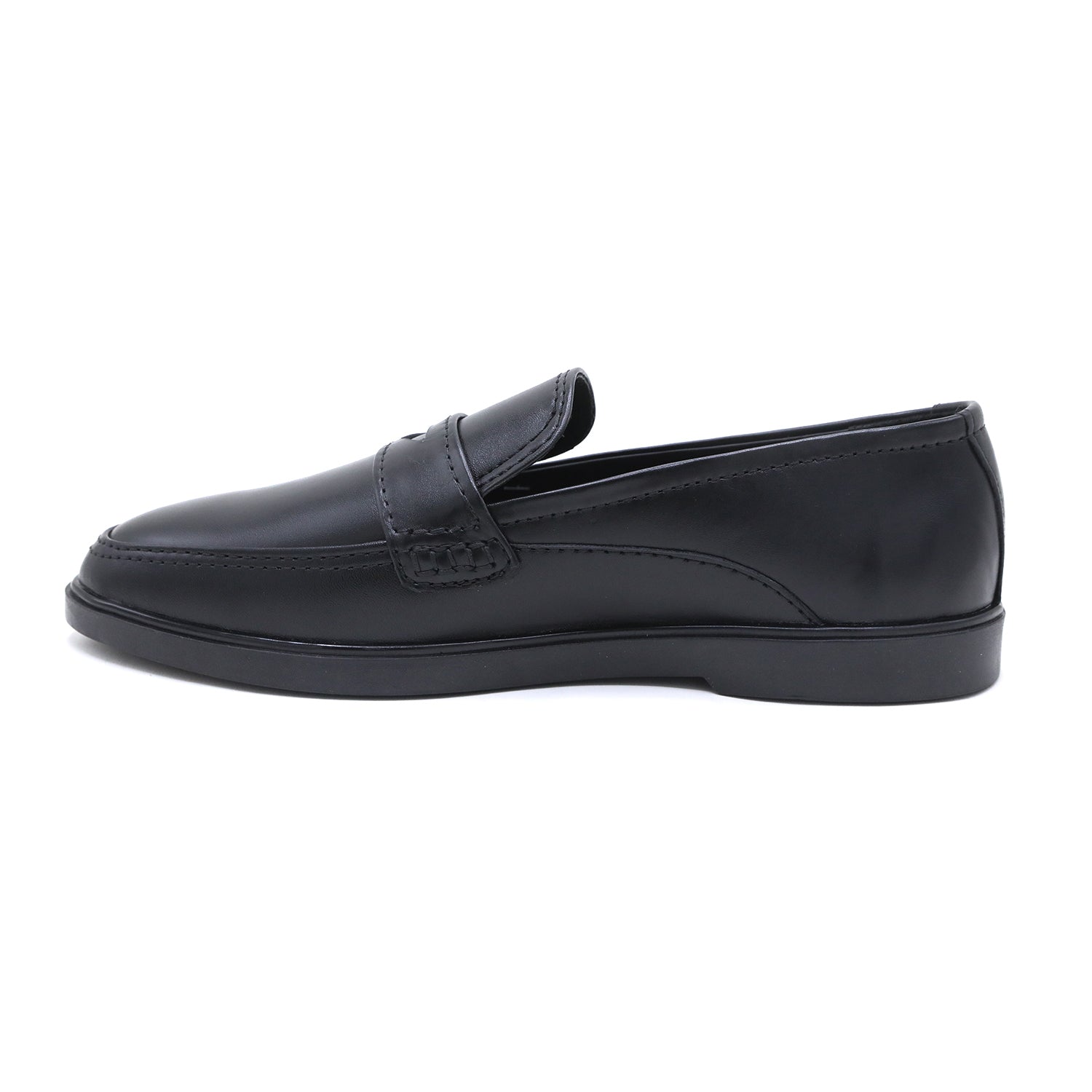 Eminent Men's Black Calf Leather Causal Loafers, Men's Casual Shoes, Eminent, Chase Value