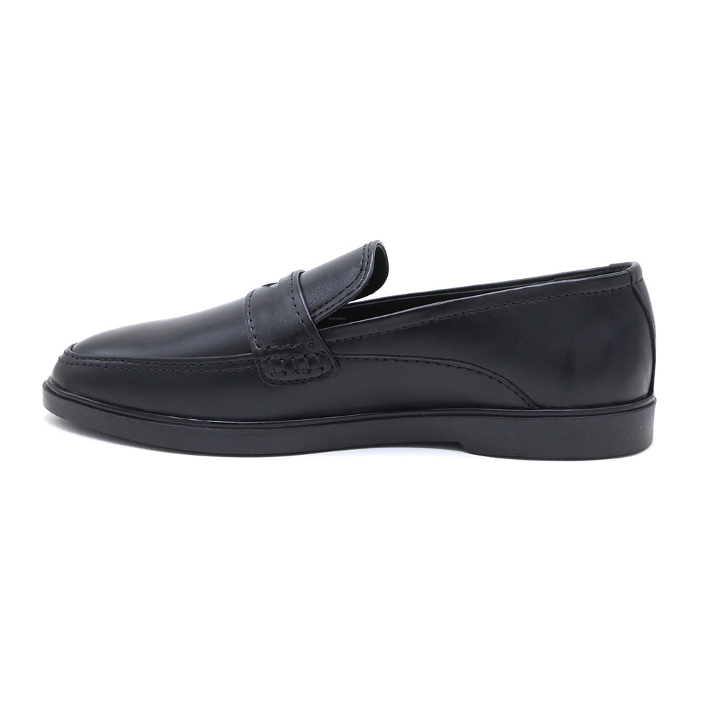 Eminent Men's Black Calf Leather Causal Loafers, Men's Casual Shoes, Eminent, Chase Value