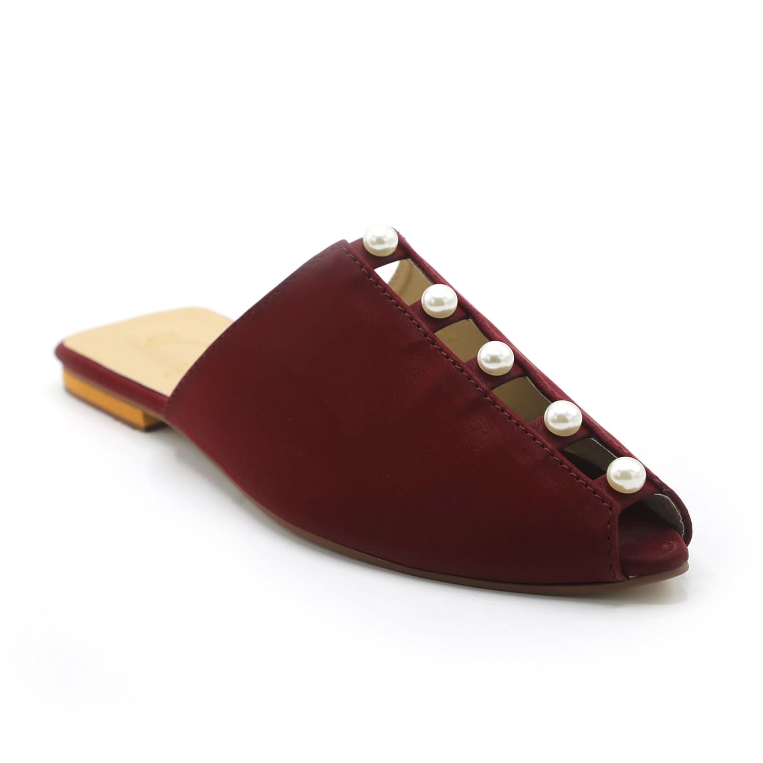 Valuable Women's Backless Pump - Maroon, Women Backless Pumps, Chase Value, Chase Value