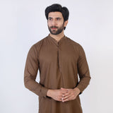 Eminent Men's Trim Kurta Pajama - Brown, Men's Shalwar Kameez, Eminent, Chase Value