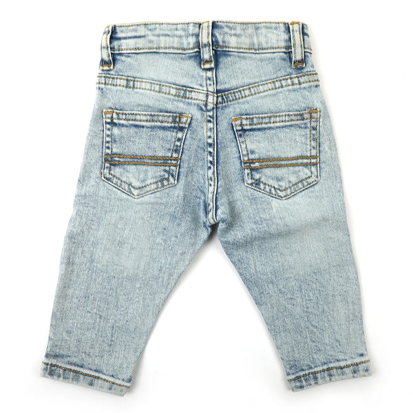 Eminent Newborn Boys Denim Pant - Blue