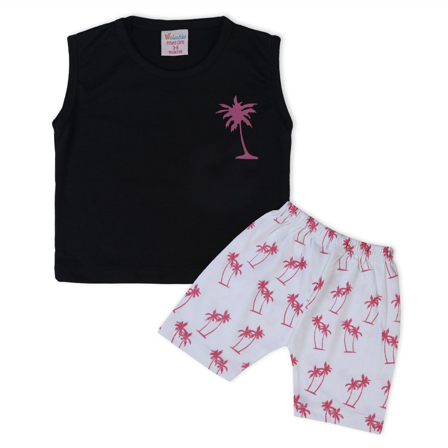 Valuable Newborn Girls Sando Suit - Pink, Newborn Girls Sets & Suits, Chase Value, Chase Value