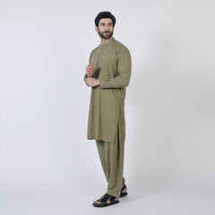 Eminent Men Trim Fit Shalwar Suit - Green