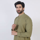 Eminent Men Trim Fit Shalwar Suit - Green, Men's Shalwar Kameez, Eminent, Chase Value
