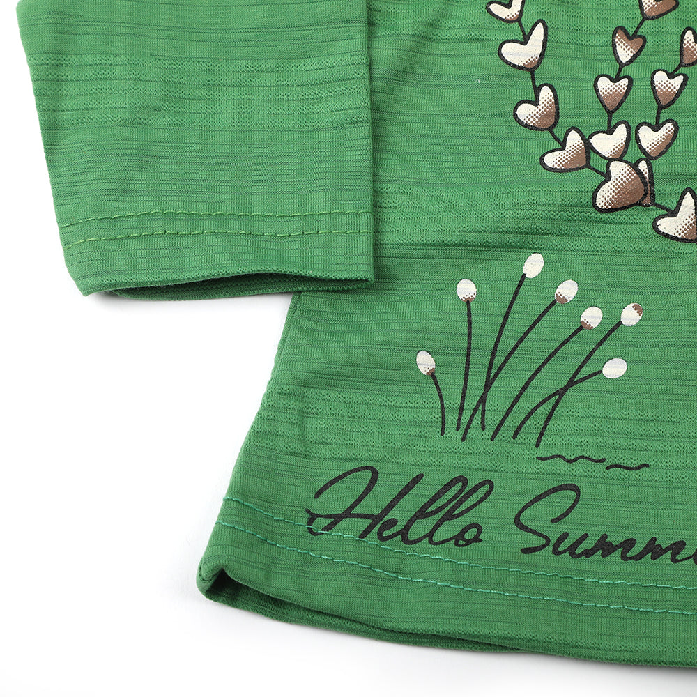 Newborn Girls Full Sleeves Suit - Green, Newborn Girls Winterwear, Chase Value, Chase Value