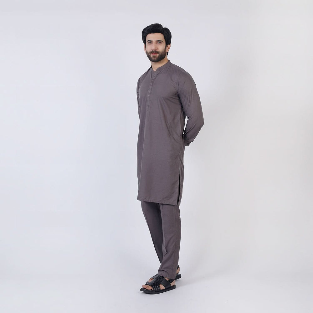 Eminent Men's Trim Kurta Pajama - Ash Grey, Men's Shalwar Kameez, Eminent, Chase Value
