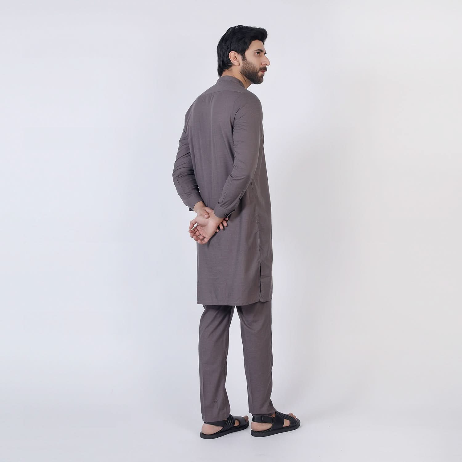 Eminent Men's Trim Kurta Pajama - Ash Grey, Men's Shalwar Kameez, Eminent, Chase Value