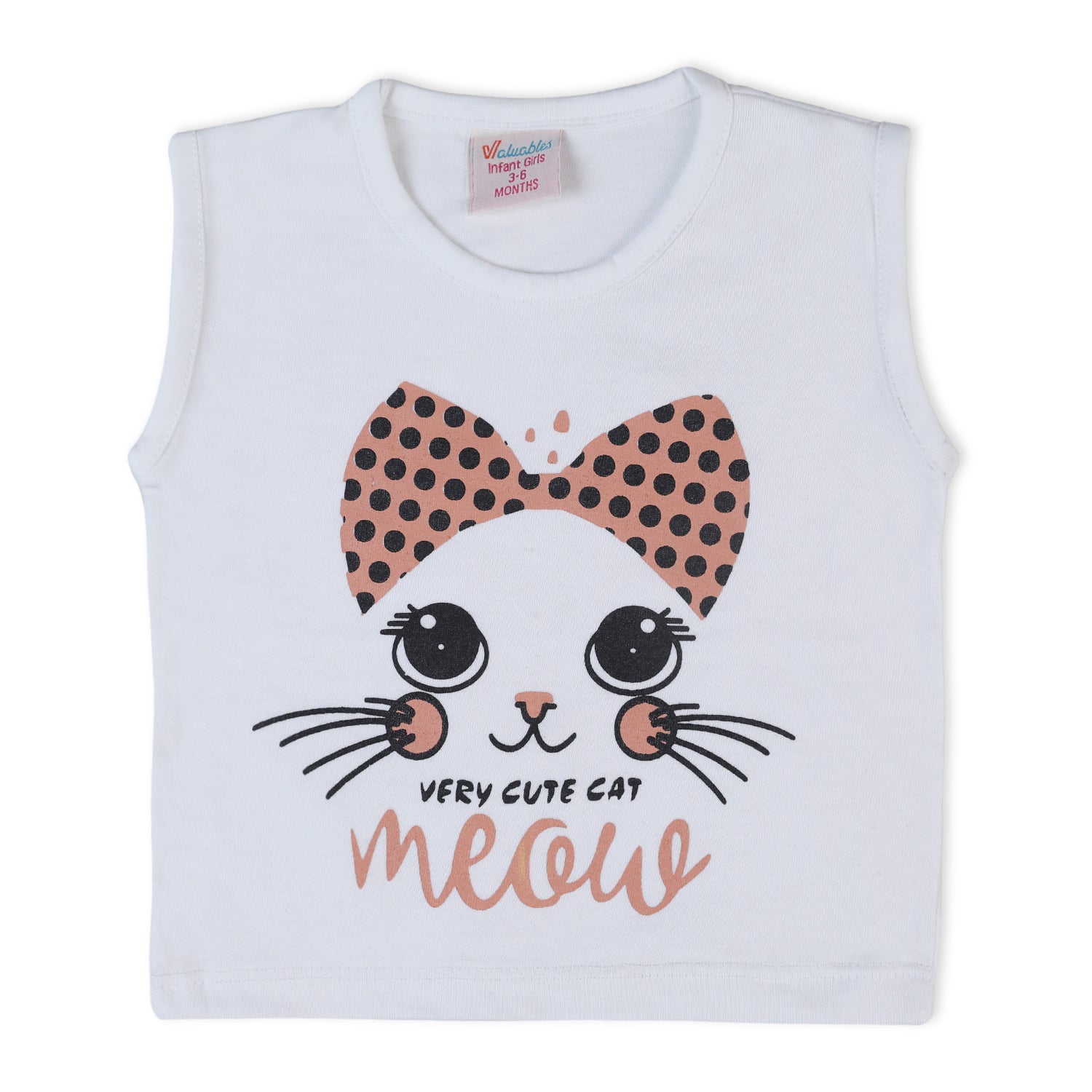 Valuable Newborn Girls Sando Suit - Peach, Newborn Girls Sets & Suits, Chase Value, Chase Value