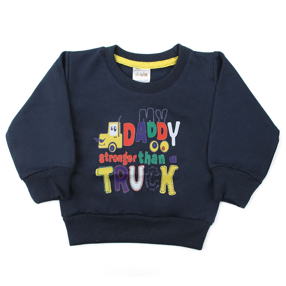 Newborn Boys Full Sleeves T-Shirt - Blue, Newborn Boys Winterwear, Chase Value, Chase Value