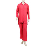 Women's Western Stitched 2Pcs Co-Ord Set - Pink, Women Co-Ord Set, Chase Value, Chase Value