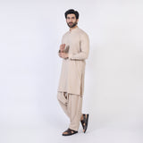 Eminent Men Trim Fit Shalwar Suit - Fawn, Men's Shalwar Kameez, Eminent, Chase Value