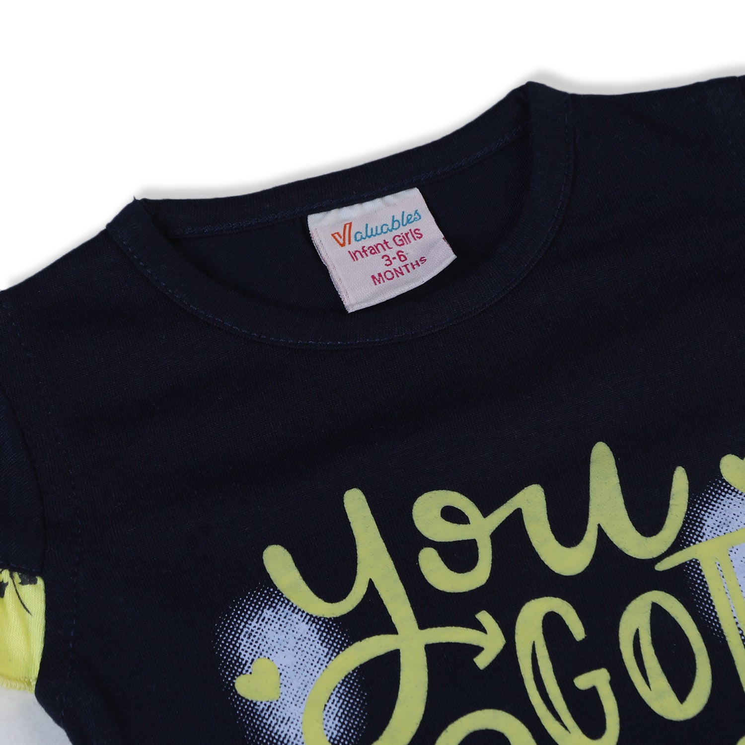 Valuable Newborn Girls Half Sleeves Skirt Suit - Yellow, Newborn Girls Sets & Suits, Chase Value, Chase Value