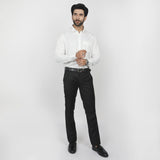 Men's Dobby Formal Shirt - White, Men's Shirts, Chase Value, Chase Value