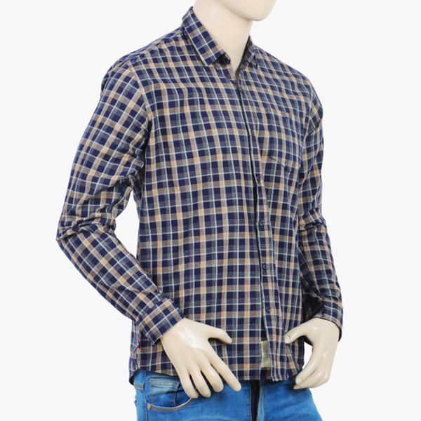 Eminent Men's Casual Check Shirt - Navy Blue