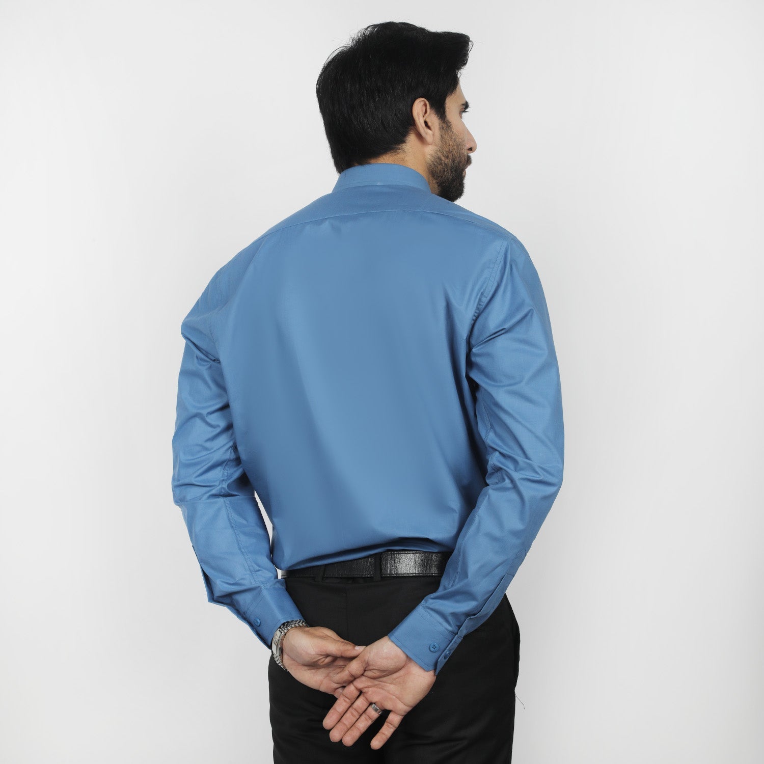 Valuable Men's Formal Plain Shirt  - Blue, Men's Shirts, Chase Value, Chase Value