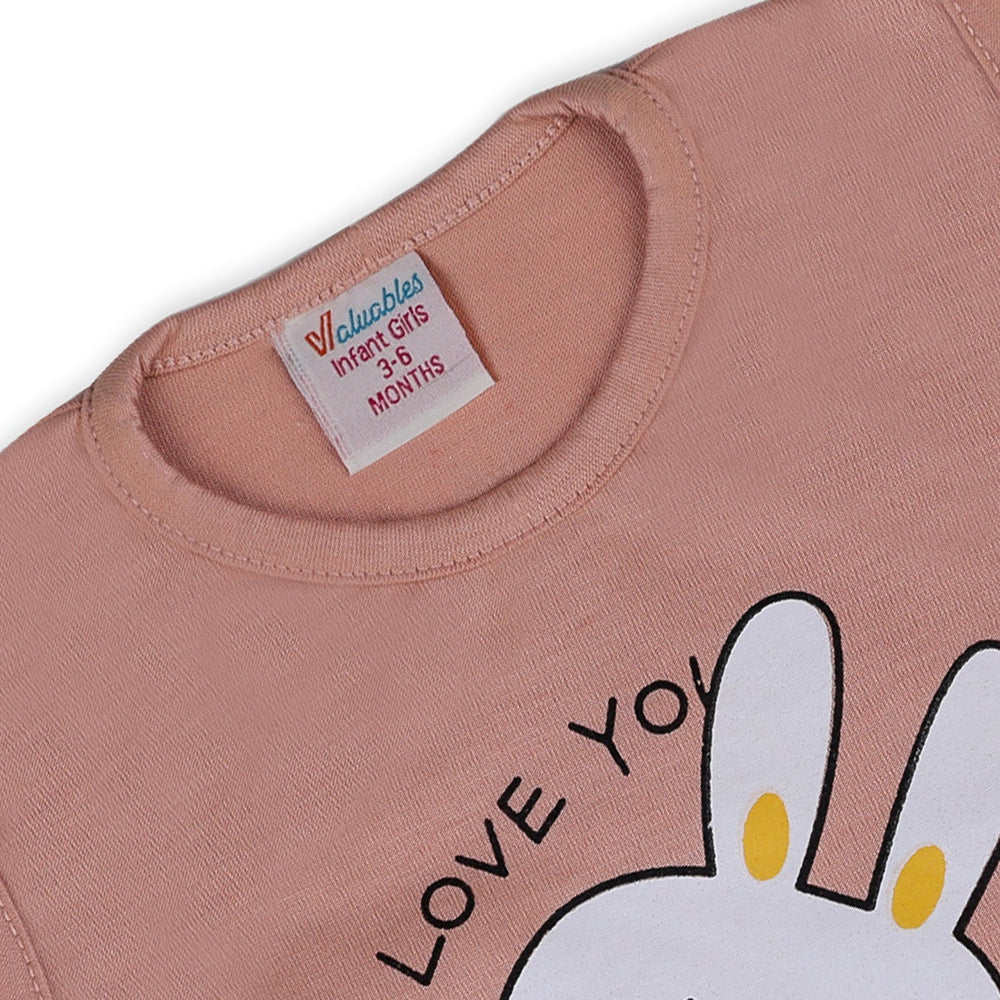 Valuable Newborn Girls Sando Suit - Peach, Newborn Girls Sets & Suits, Chase Value, Chase Value