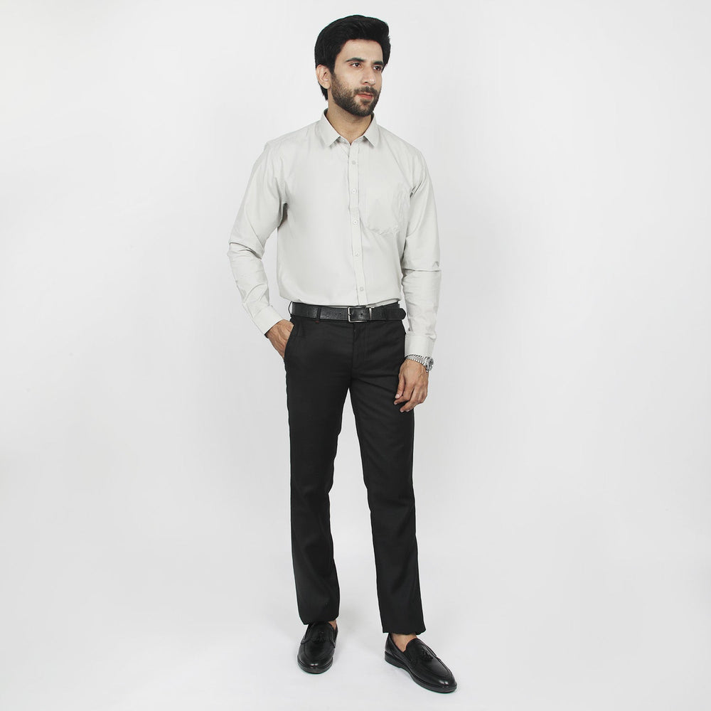 Valuable Men's Formal Plain Shirt  - Light Grey, Men's Shirts, Chase Value, Chase Value