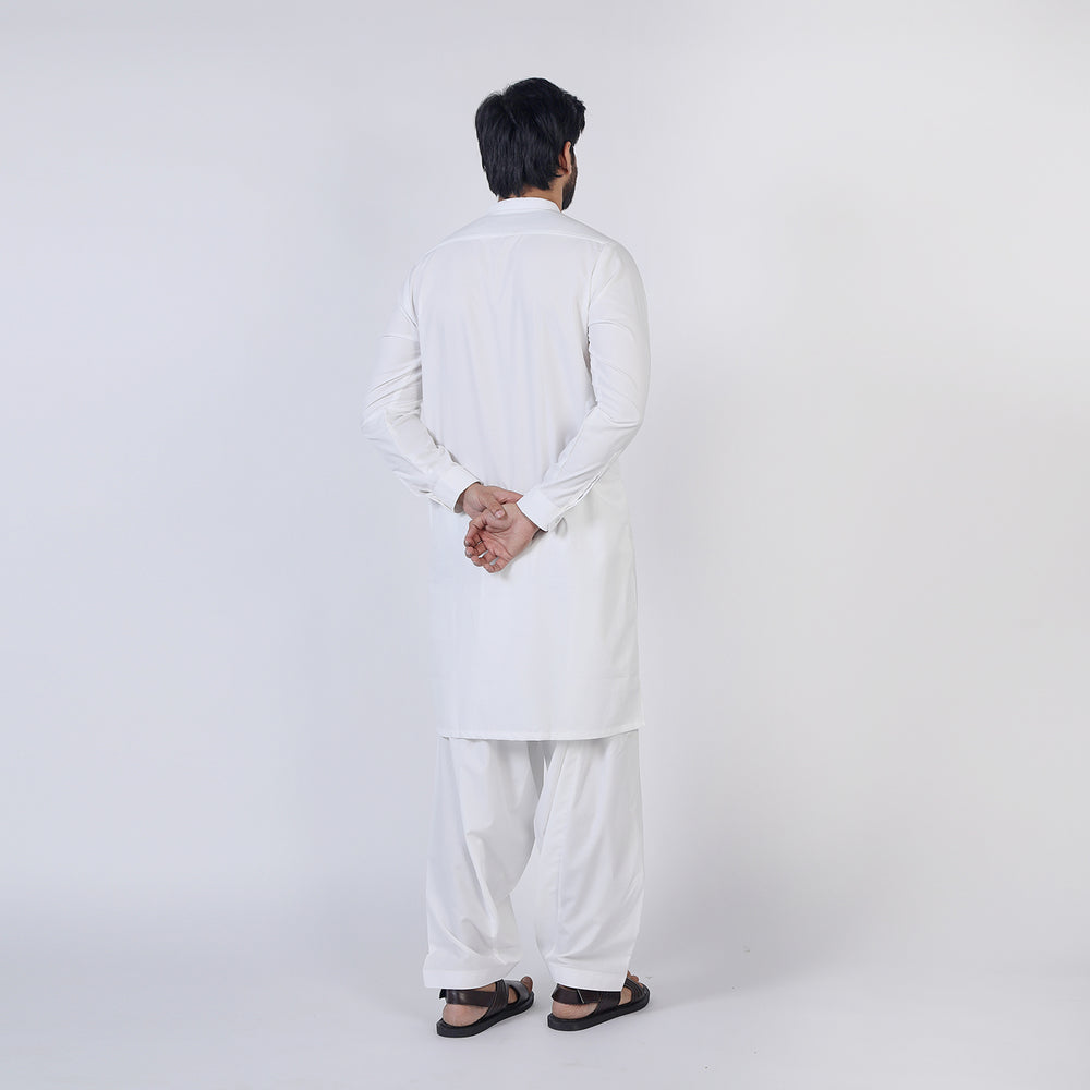 Eminent Men's Kurta Plain Shalwar Suit - Off White, Men's Shalwar Kameez, Eminent, Chase Value