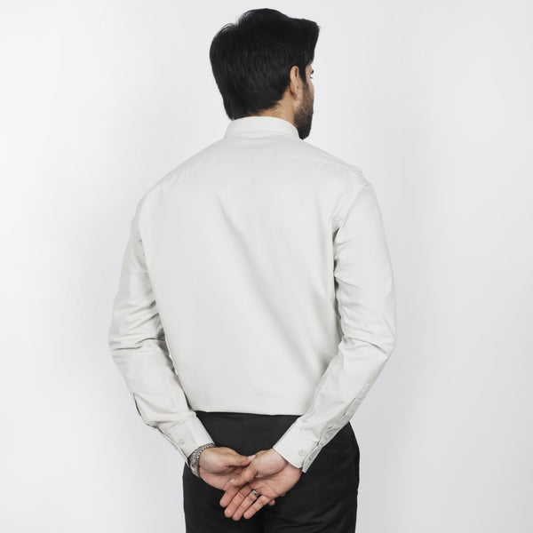 Men's Formal Plain Shirt - Light Grey