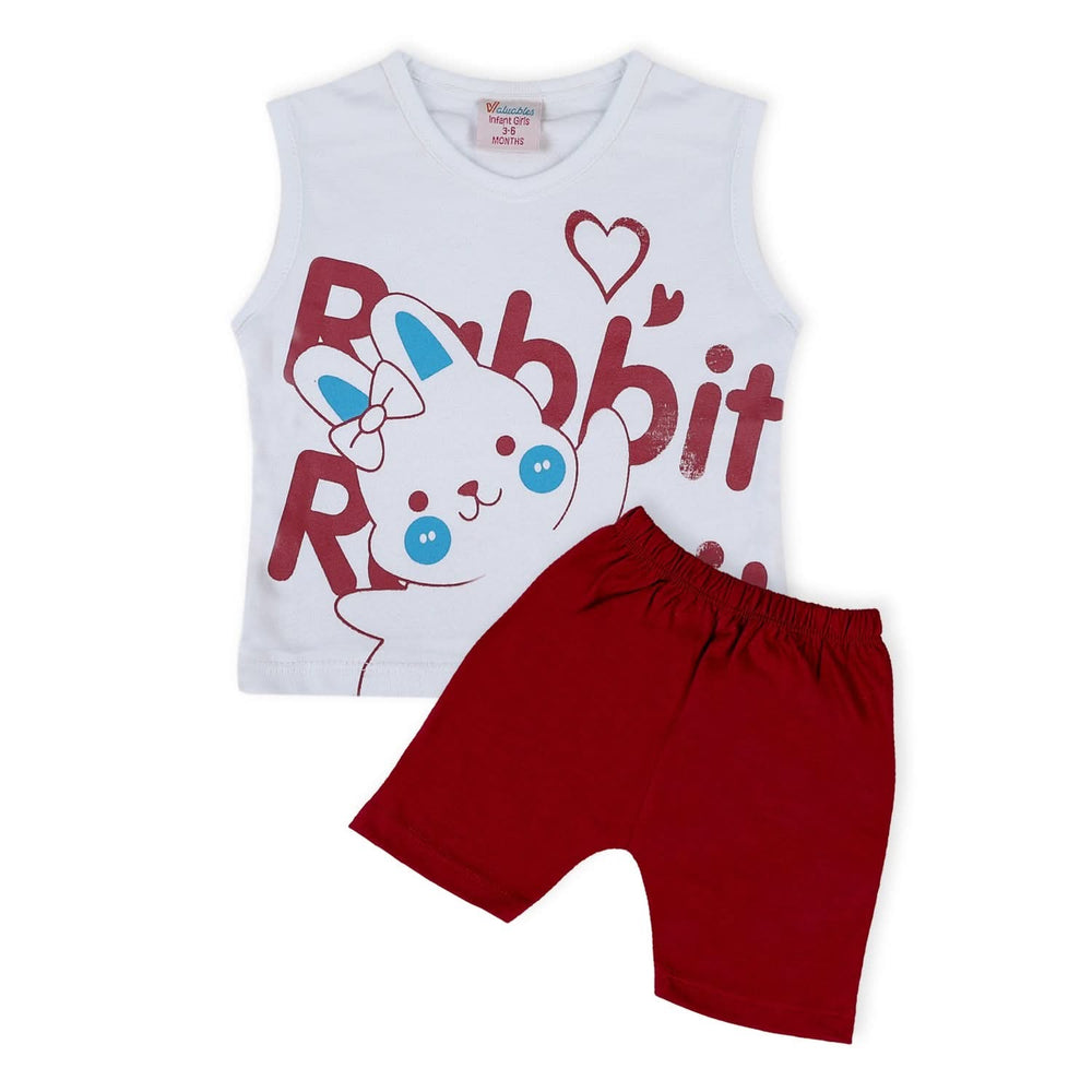 Valuable Newborn Girls Sando Suit - Maroon, Newborn Girls Sets & Suits, Chase Value, Chase Value