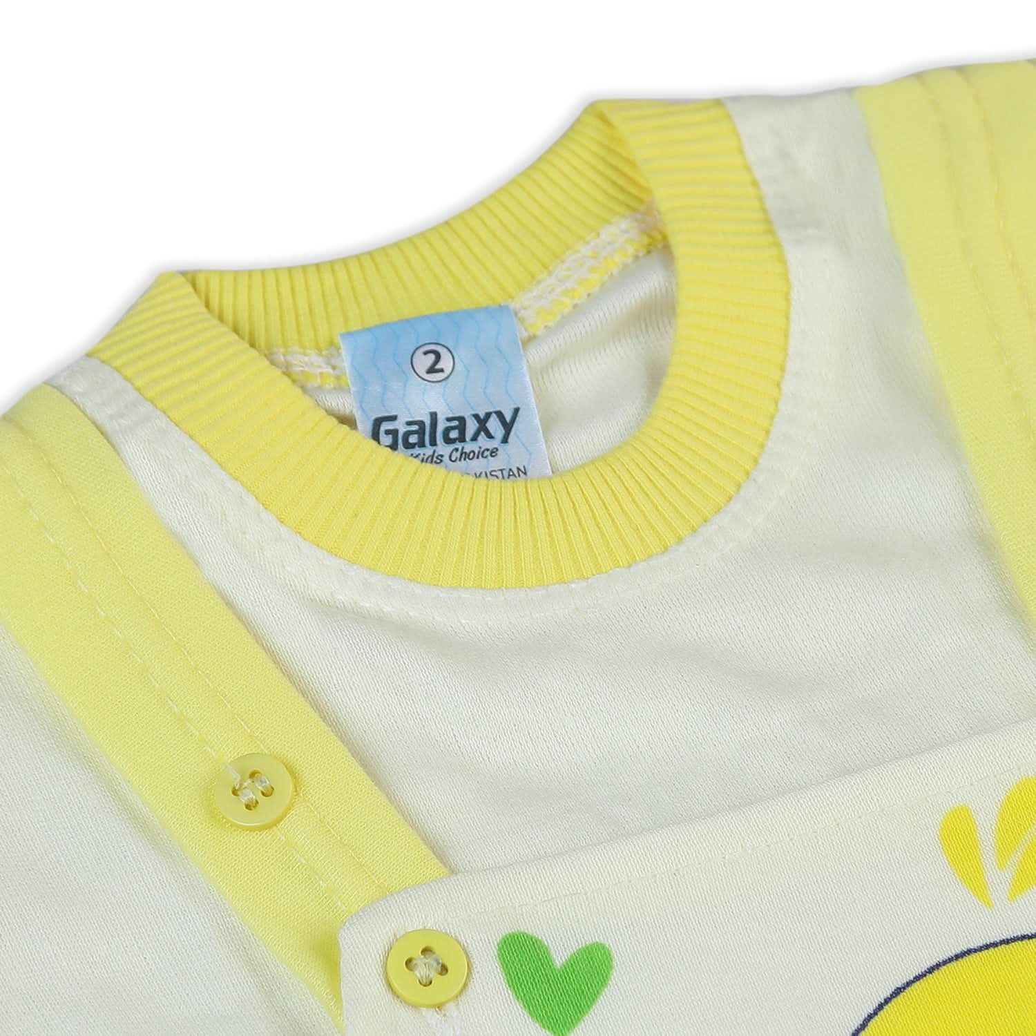 Newborn Boys Half Sleeves Romper - Yellow, Newborn Boys Rompers, Chase Value, Chase Value