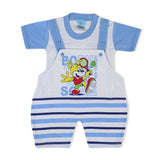 Newborn Boys Half Sleeves Romper - Blue, Newborn Boys Rompers, Chase Value, Chase Value