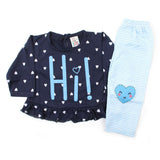 Newborn Girls Full Sleeves Suit - Navy Blue, Newborn Girls Winterwear, Chase Value, Chase Value