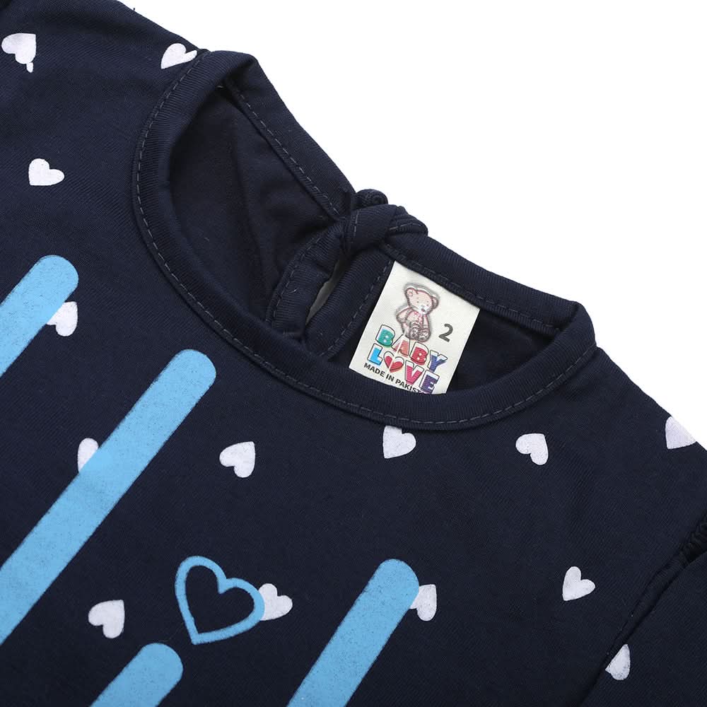 Newborn Girls Full Sleeves Suit - Navy Blue, Newborn Girls Winterwear, Chase Value, Chase Value
