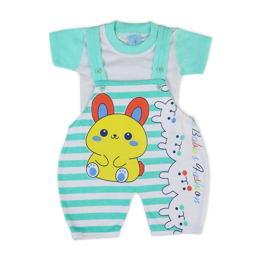 Newborn Boys Half Sleeves Romper - Cyan, Newborn Boys Rompers, Chase Value, Chase Value