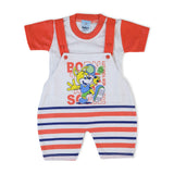 Newborn Boys Half Sleeves Romper - Orange, Newborn Boys Rompers, Chase Value, Chase Value