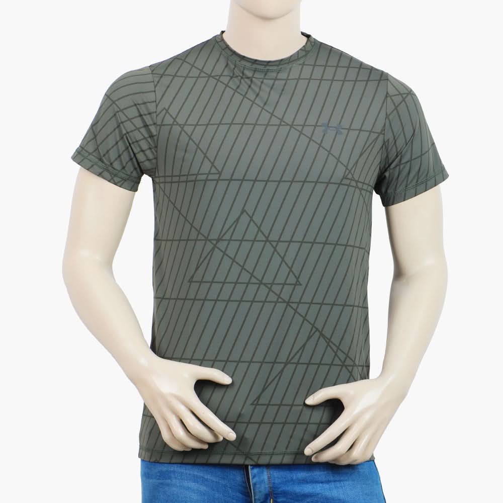 Men's Half Sleeves T-Shirt - Dark Grey, Men's T-Shirts & Polos, Chase Value, Chase Value