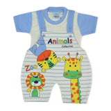 Newborn Boys Half Sleeves Romper - Blue, Newborn Boys Rompers, Chase Value, Chase Value