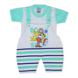Newborn Boys Half Sleeves Romper - Cyan, Newborn Boys Rompers, Chase Value, Chase Value