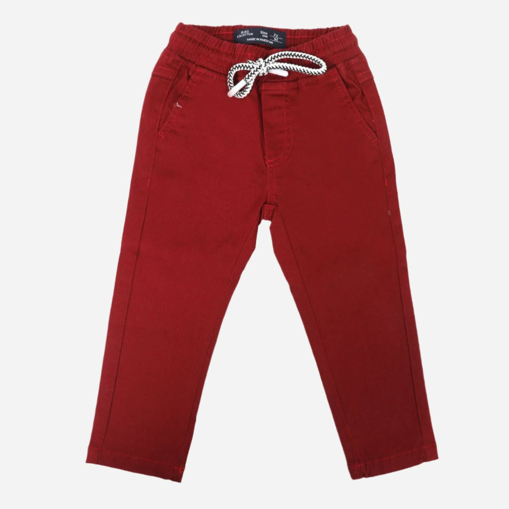 Boys Cotton Jogger Pant - Maroon, Boys Cotton Pants, Chase Value, Chase Value