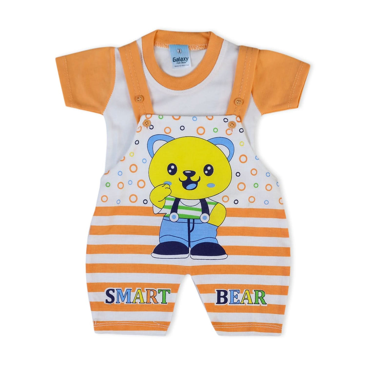 Newborn Boys Half Sleeves Romper - Orange, Newborn Boys Rompers, Chase Value, Chase Value