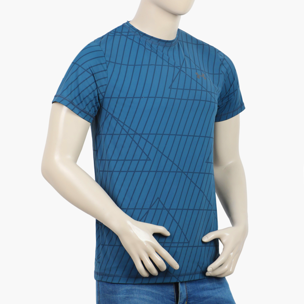 Men's Half Sleeves T-Shirt - Steel Blue, Men's T-Shirts & Polos, Chase Value, Chase Value