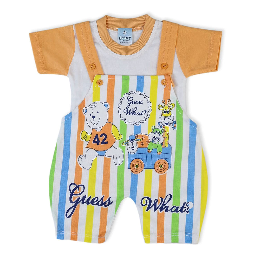 Newborn Boys Half Sleeves Romper - Peach, Newborn Boys Rompers, Chase Value, Chase Value