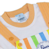Newborn Boys Half Sleeves Romper - Peach, Newborn Boys Rompers, Chase Value, Chase Value