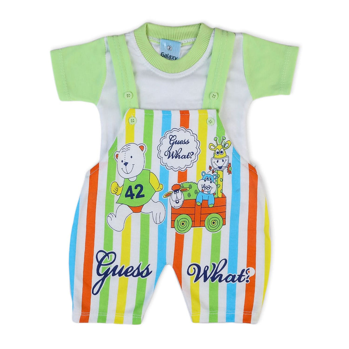 Newborn Boys Half Sleeves Romper - Green, Newborn Boys Rompers, Chase Value, Chase Value