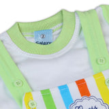 Newborn Boys Half Sleeves Romper - Green, Newborn Boys Rompers, Chase Value, Chase Value