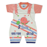 Newborn Boys Half Sleeves Romper - Peach, Newborn Boys Rompers, Chase Value, Chase Value