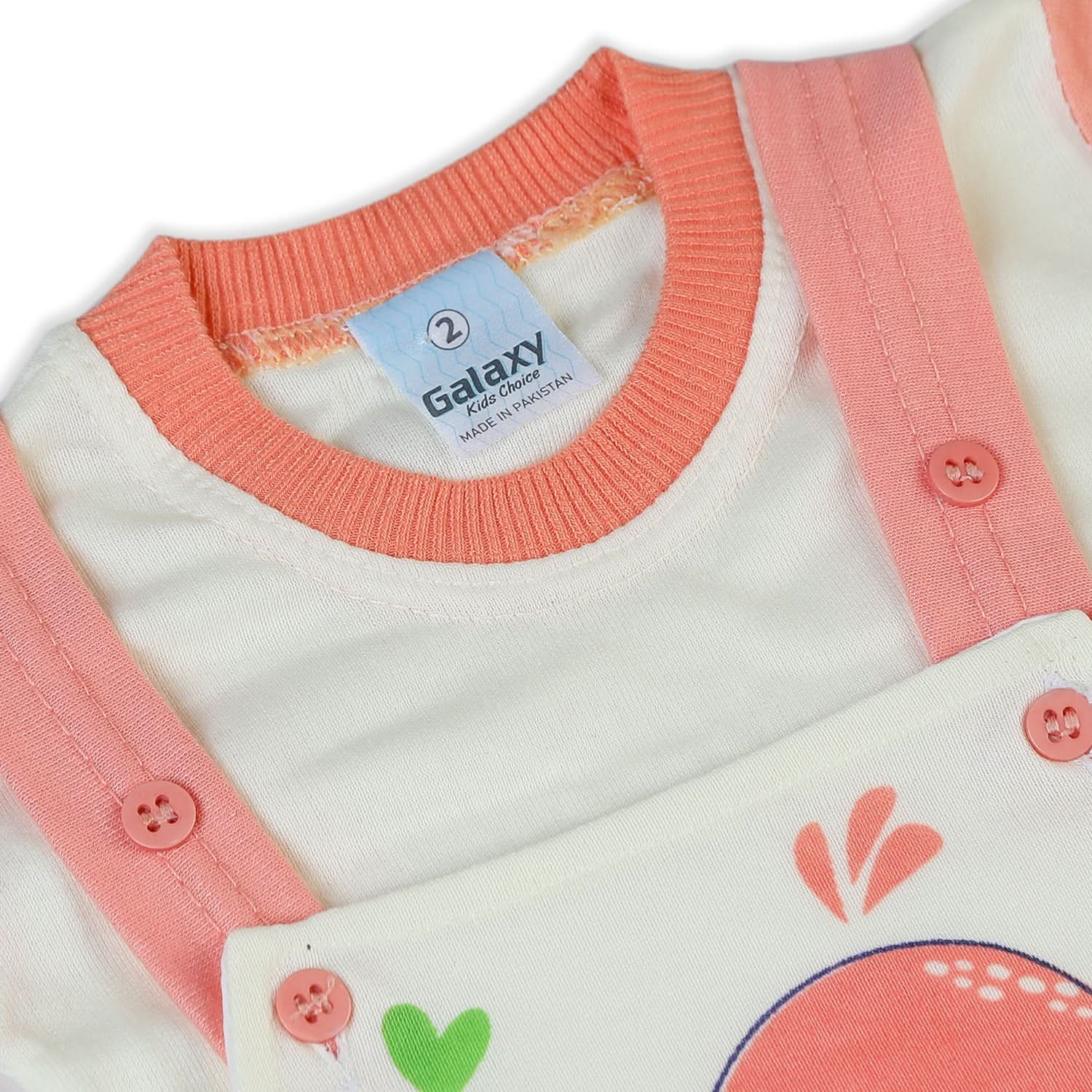 Newborn Boys Half Sleeves Romper - Peach, Newborn Boys Rompers, Chase Value, Chase Value