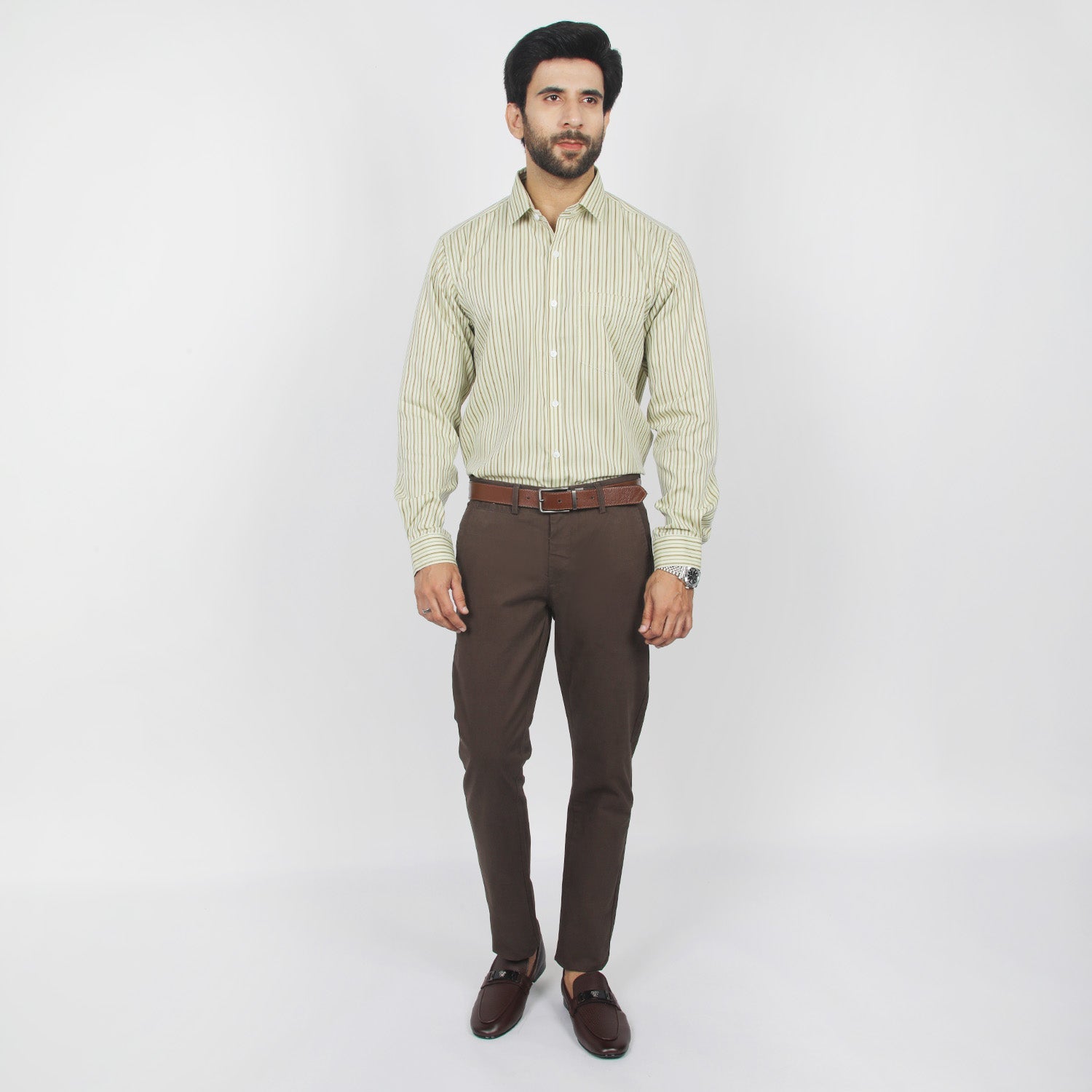 Eminent Men's Formal Shirt - Light Green, Men's Shirts, Eminent, Chase Value
