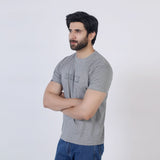 Eminent Men's Half Sleeves Printed T-Shirt - Ash Grey, Men's T-Shirts & Polos, Eminent, Chase Value