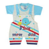 Newborn Boys Half Sleeves Romper - Blue, Newborn Boys Rompers, Chase Value, Chase Value