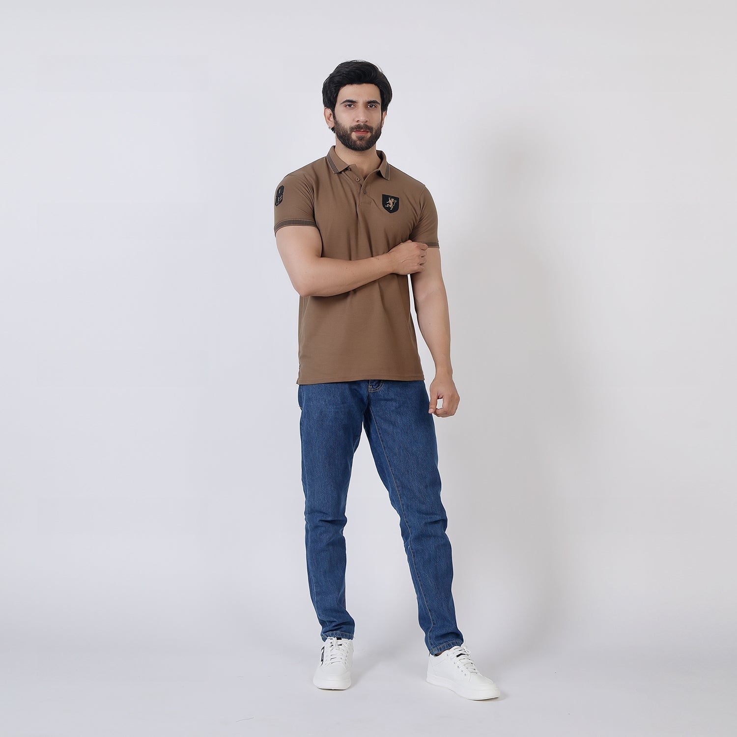 Men's Half Sleeves Polo T-Shirt - Brown, Men's T-Shirts & Polos, Chase Value, Chase Value