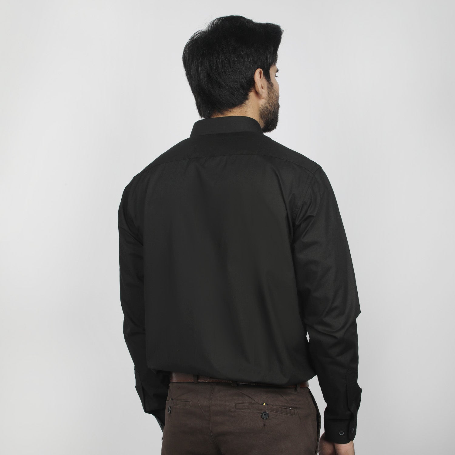 Valuable Men's Formal Plain Shirt  - Black, Men's Shirts, Chase Value, Chase Value