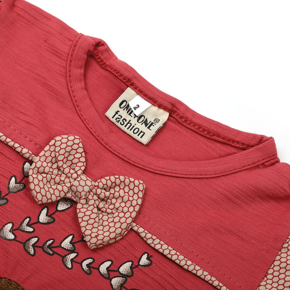 Newborn Girls Full Sleeves Suit - Dark Pink, Newborn Girls Winterwear, Chase Value, Chase Value
